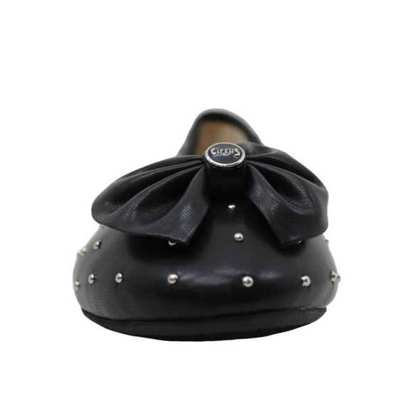 NIB Circus By Sam Edelman Carmen Black Studded Bow Flats - Picture 3 of 12